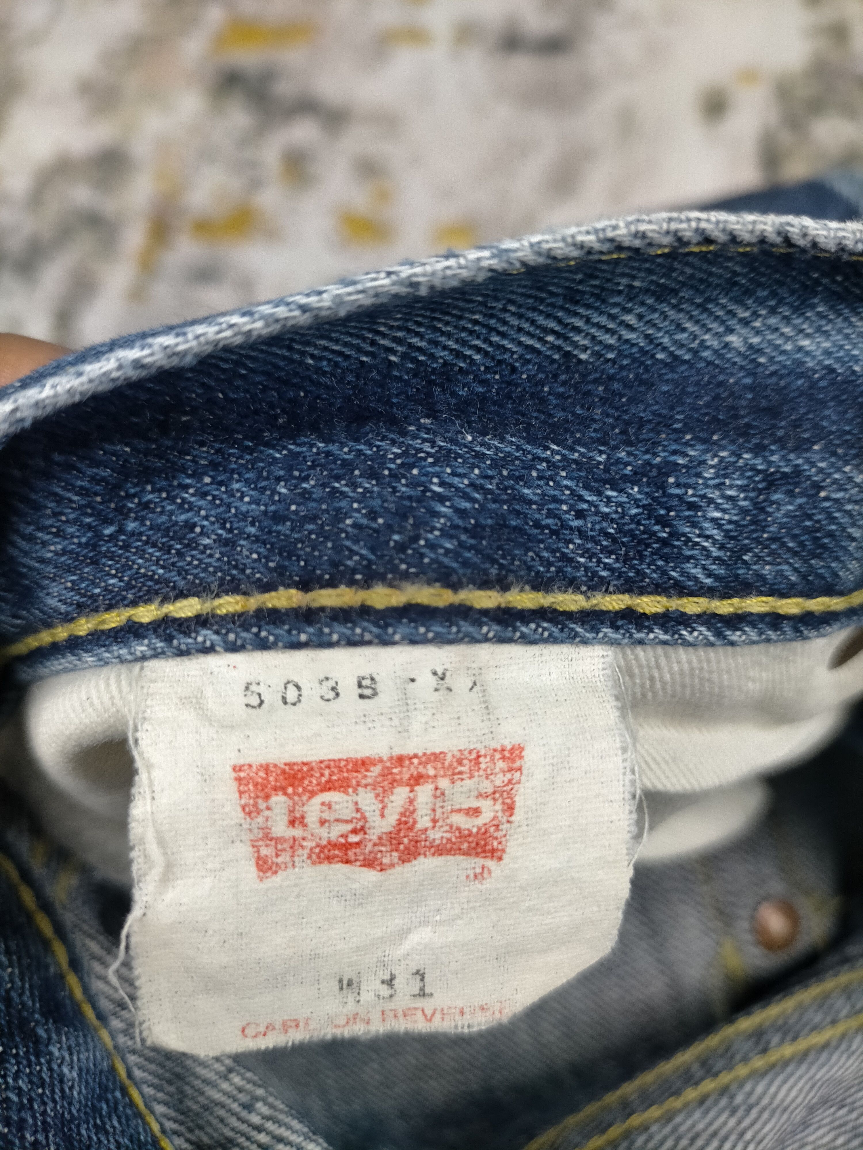 Levi's 🔥 Vintage 80s Levis 503B Big E Selvedge Distressed Jeans Size US 30 / EU 46 - 10 Thumbnail