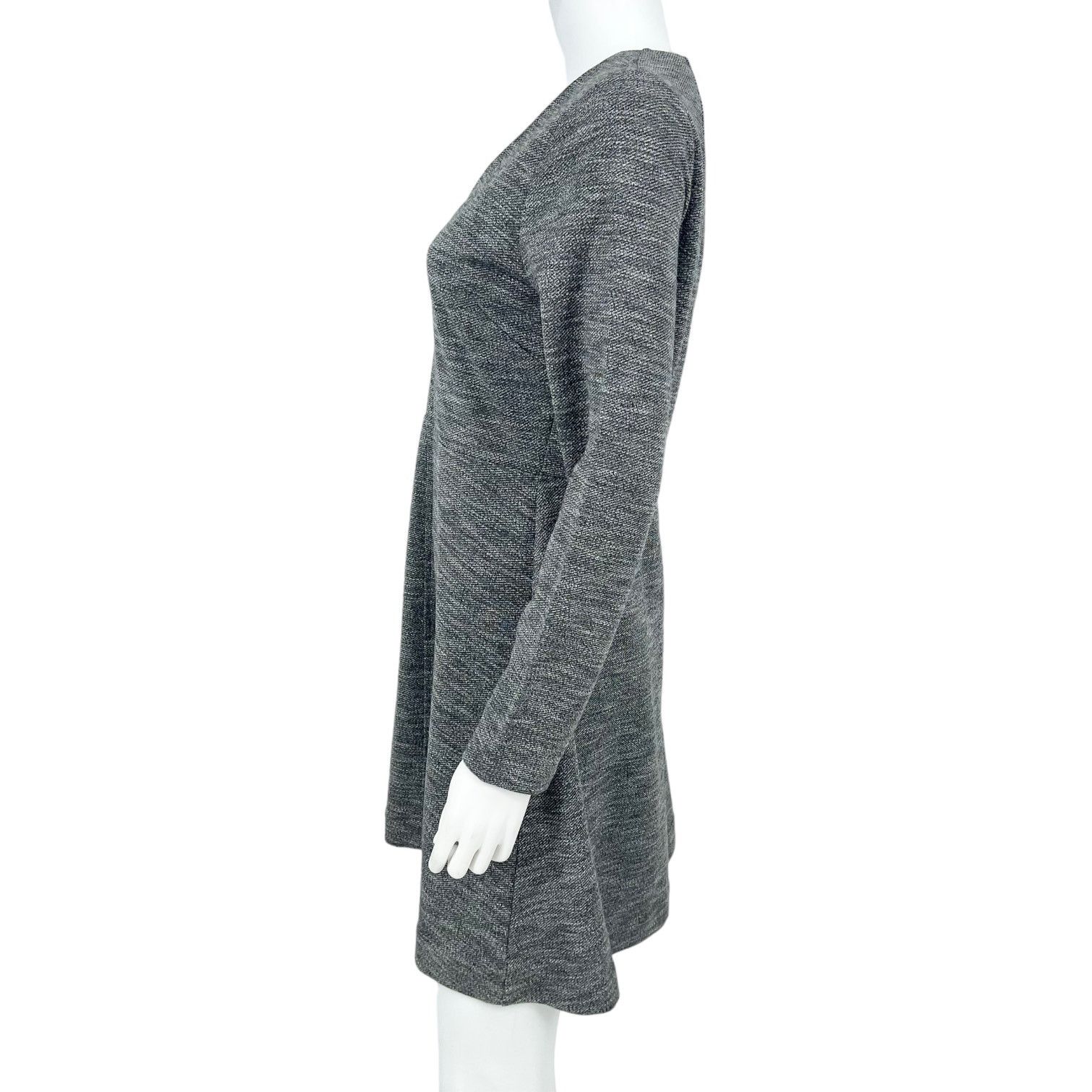 Madewell Madewell Bridgewalk V-Neck Mini Gray Dress Women's Size 10 Size L / US 10 / IT 46 - 6 Thumbnail