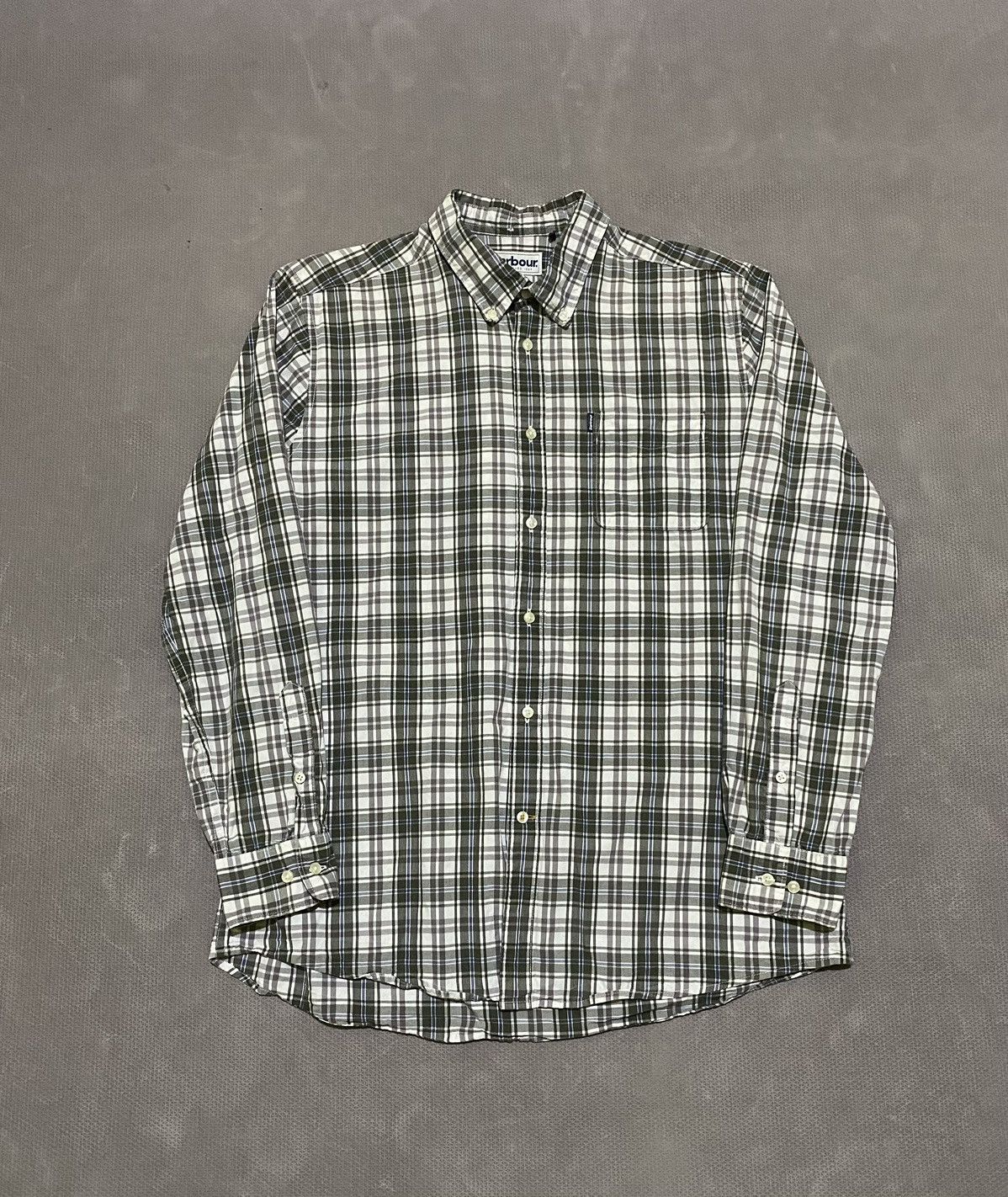 Barbour × Japanese Brand Barbour plaid long shirt Size US L / EU 52-54 / 3 - 1 Thumbnail