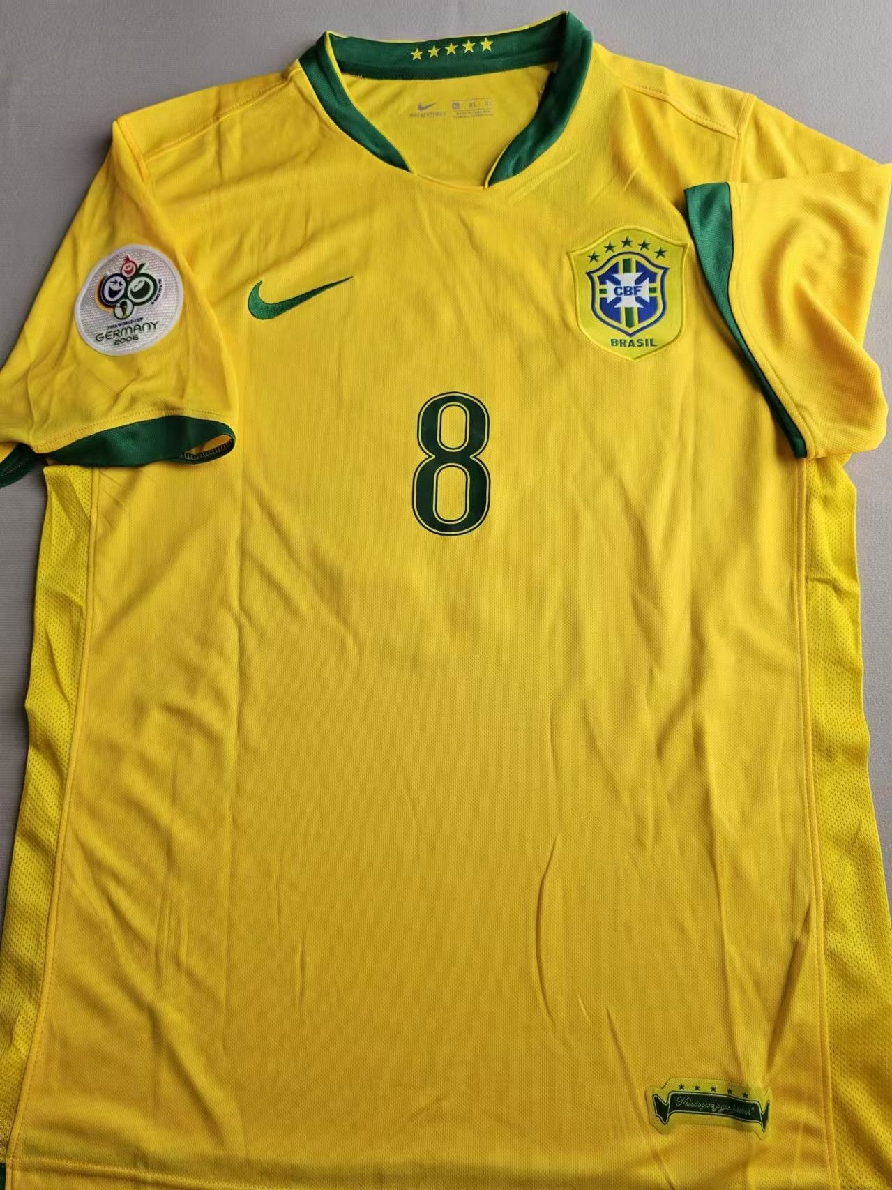 Other 2006 Brazil #8 Kaka Jersey Home XL Size US XL / EU 56 / 4 - 2 Thumbnail