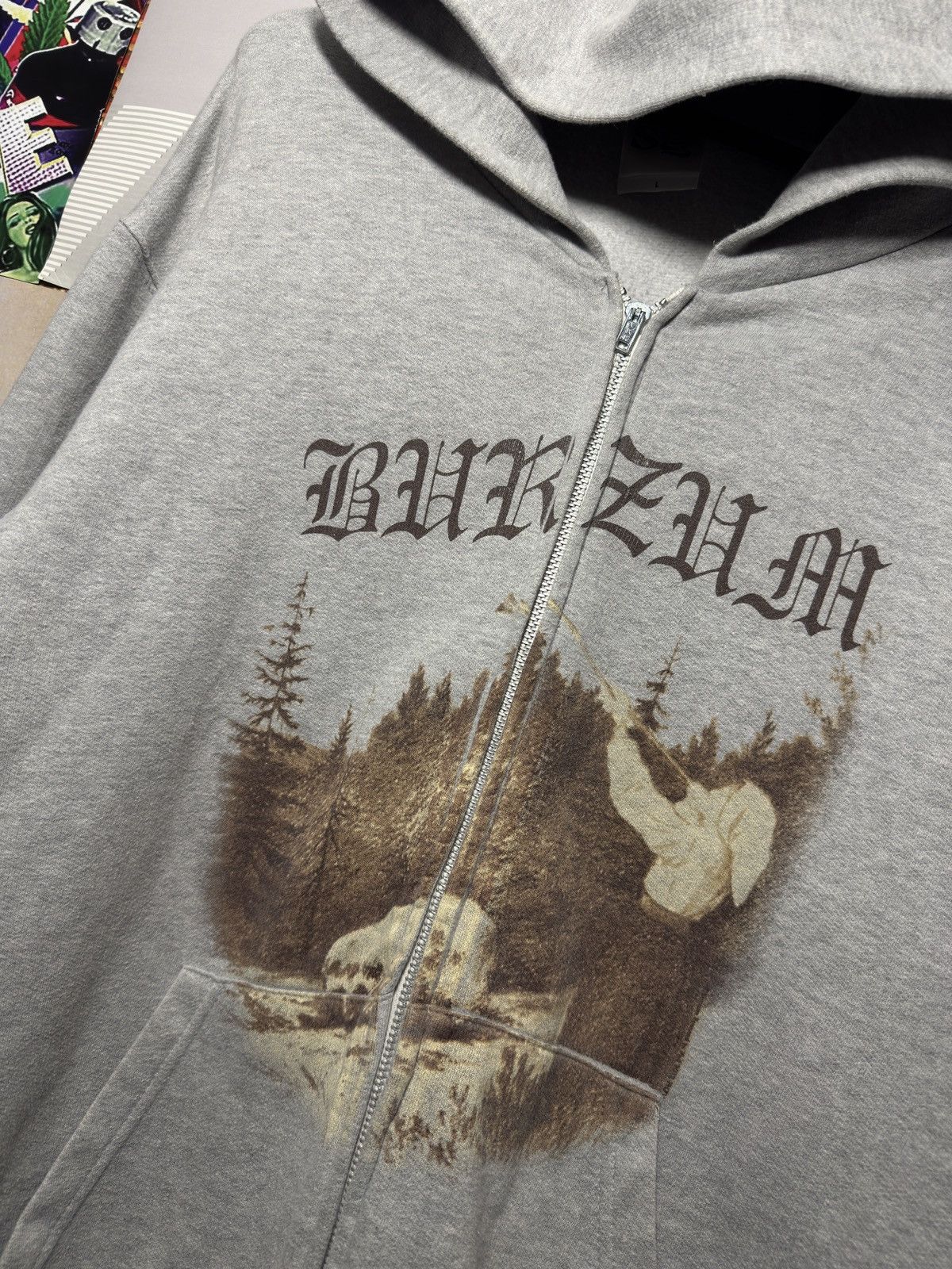 Vintage Burzum Filosofem 2012 Zip Hoodie Size US L / EU 52-54 / 3 - 2 Thumbnail