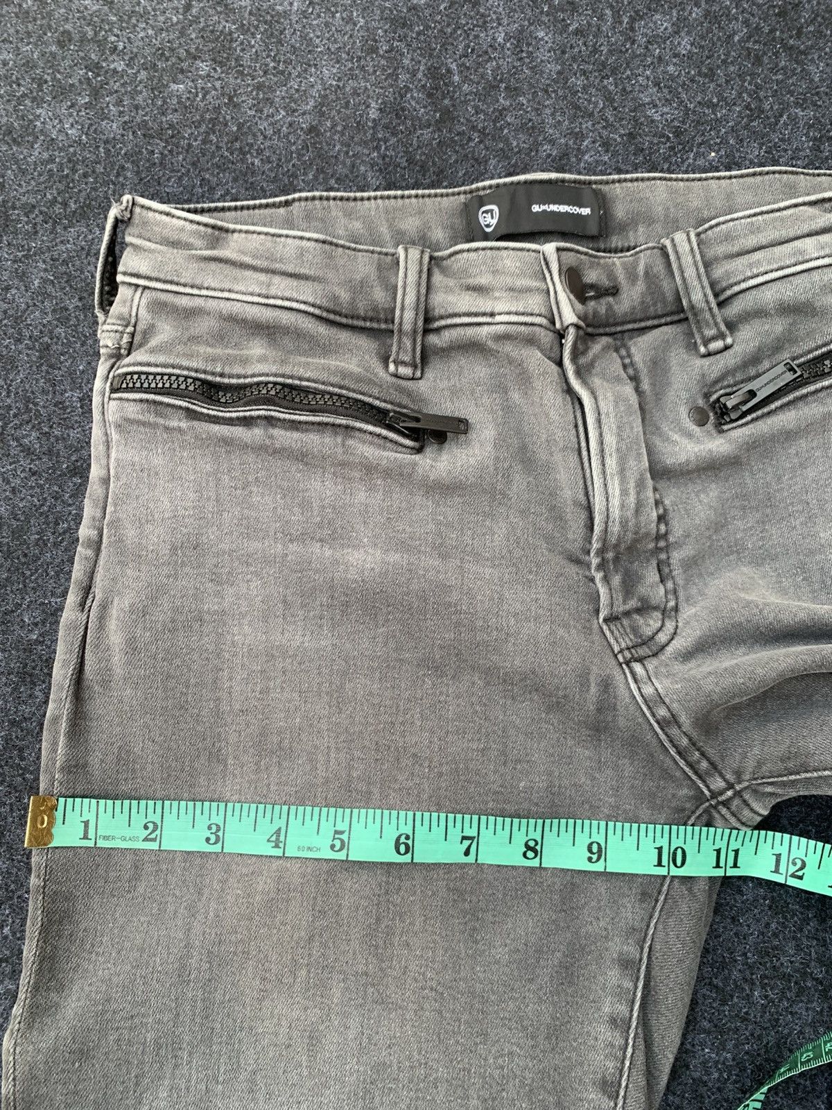 GU × Undercover DISTRESSED GU x UNDERCOVER FADE GREY. Size US 30 / EU 46 - 10 Thumbnail
