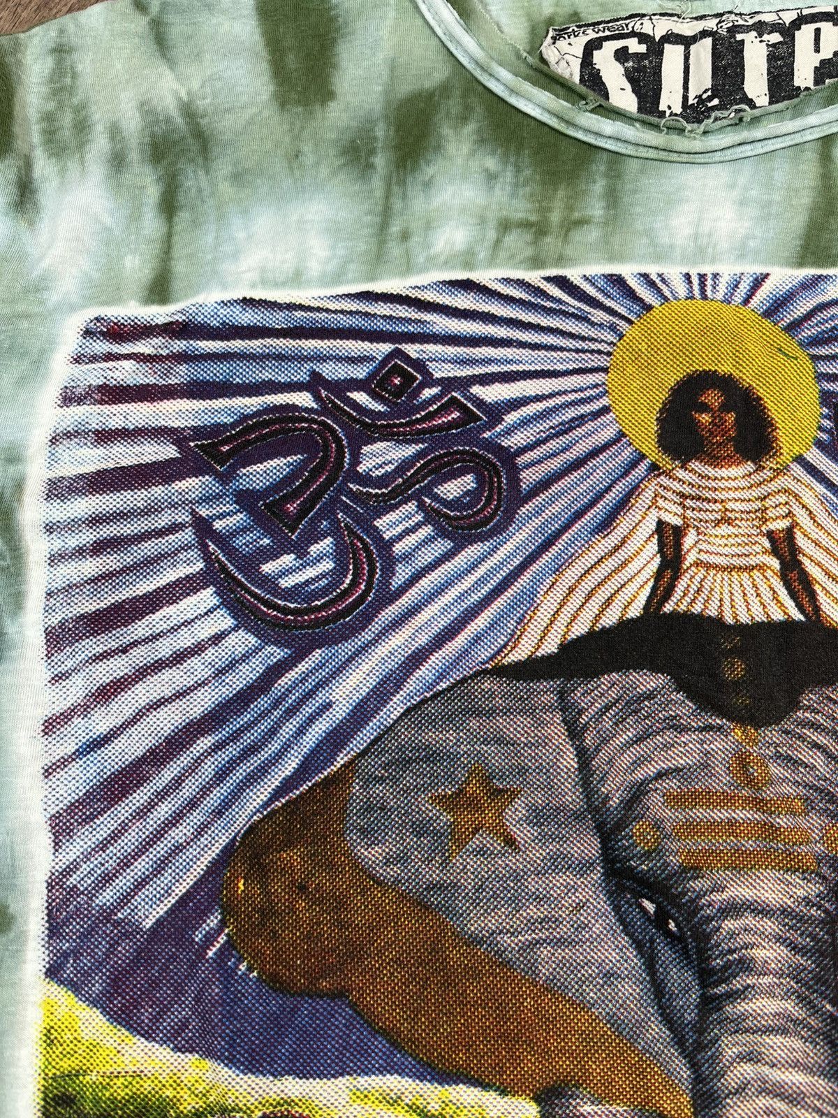 Vintage Guru psychedelic elephant tie-dye graphic tee Size US M / EU 48-50 / 2 - 6 Thumbnail