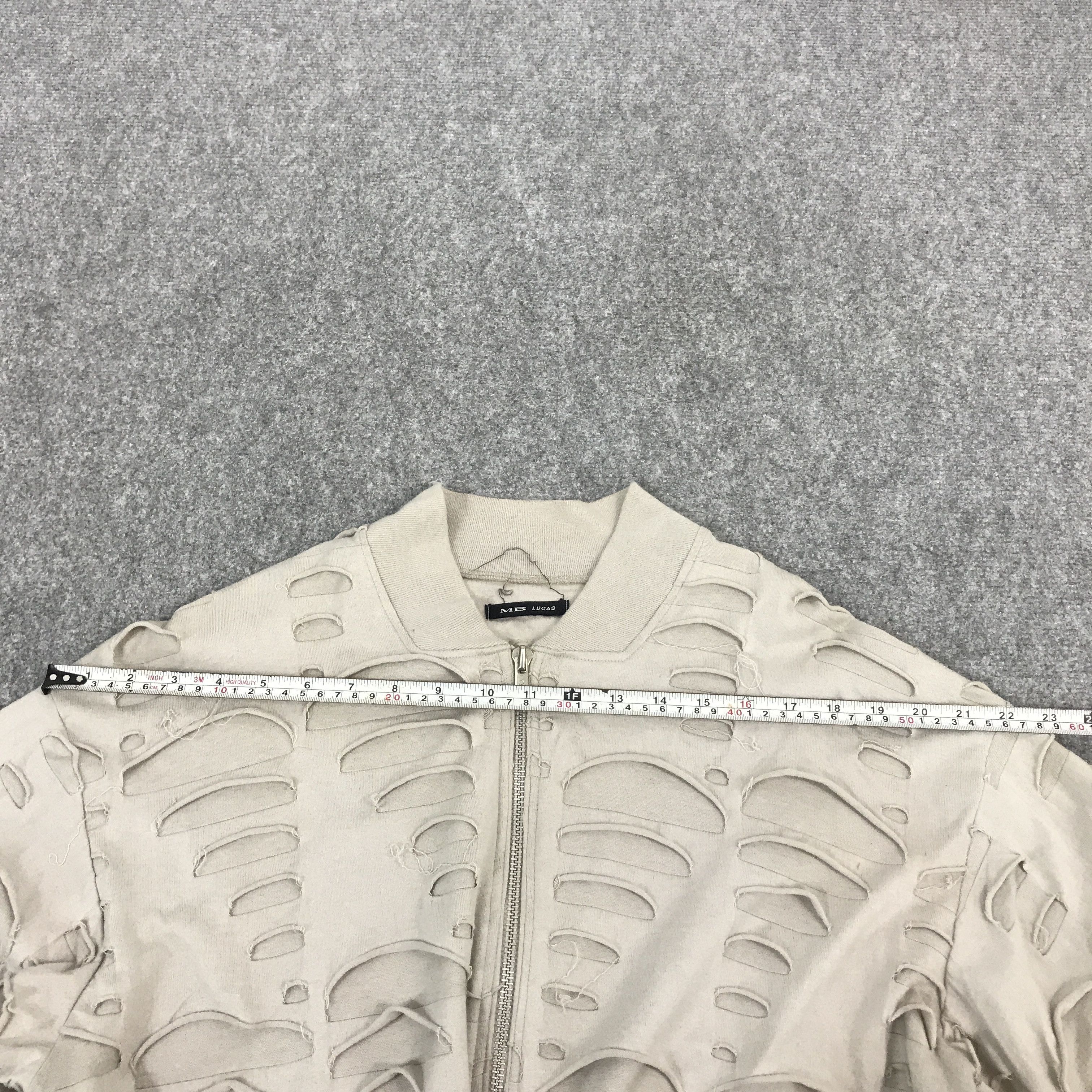 Japanese Brand Japan Distressed design mb lucas cropped Bomber jacket Size US L / EU 52-54 / 3 - 8 Thumbnail