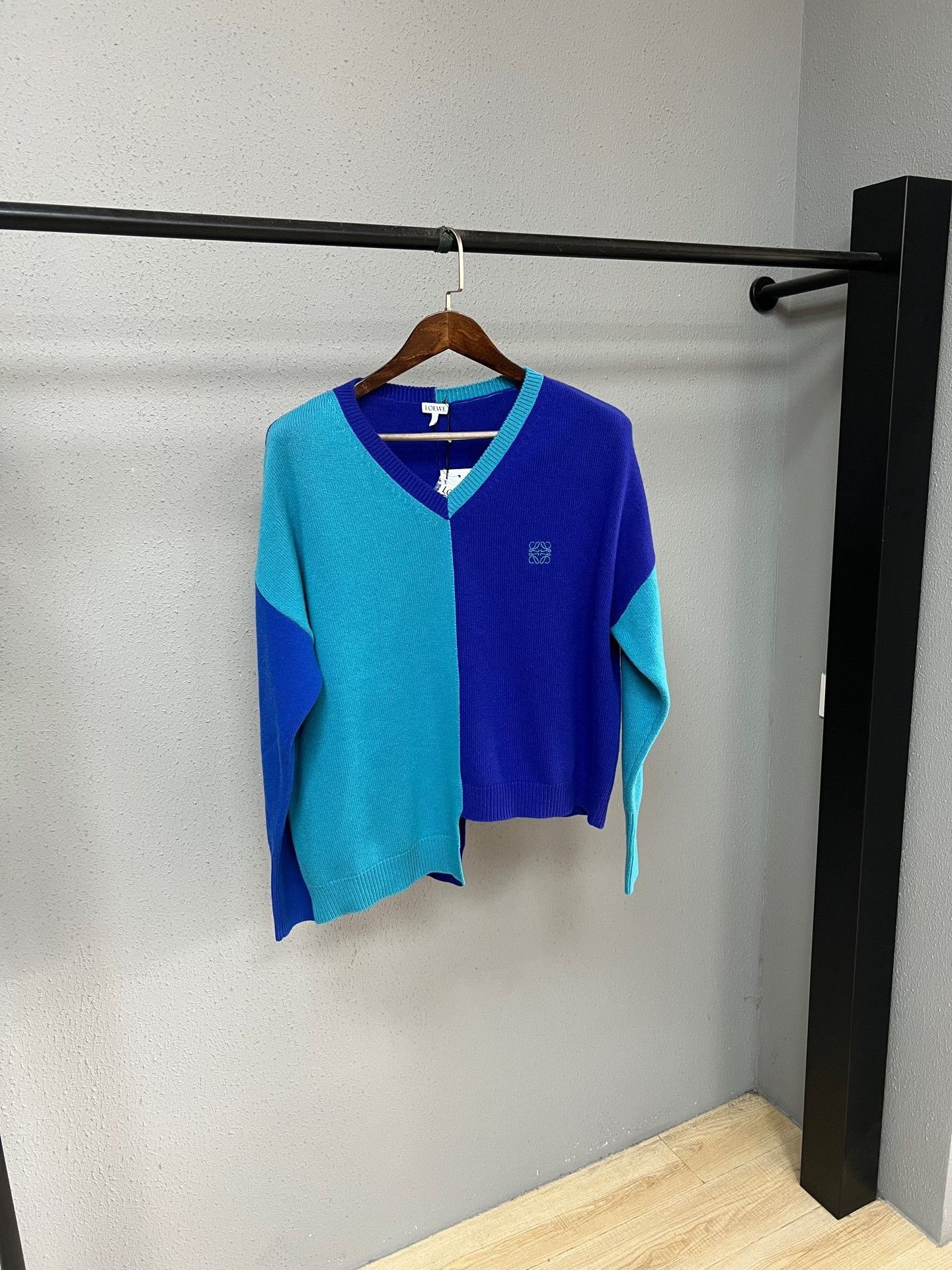 Loewe Loewe Irregular Color Block Knit Cardigan Size M / US 6-8 / IT 42-44 - 1 Thumbnail