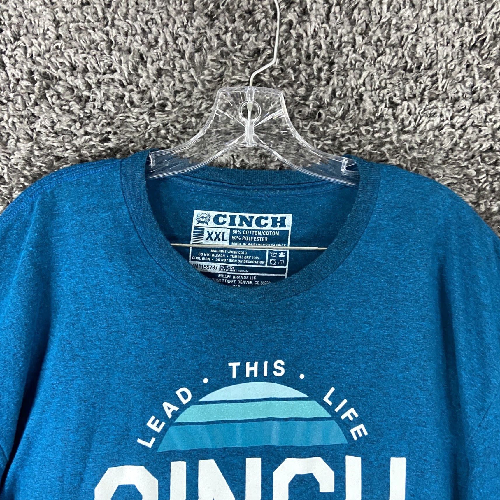Alife CINCH Lead This Life T-Shirt Men 2XL Blue Short Sleeve Mens Shirt 2XL Size US XXL / EU 58 / 5 - 6 Thumbnail