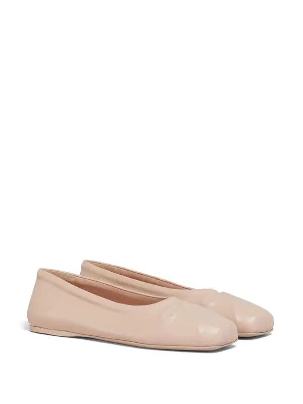 Marni o1w1db11125 Bow Detail Ballerina Shoes in Pink Size US 7 / IT 37 - 1 Thumbnail