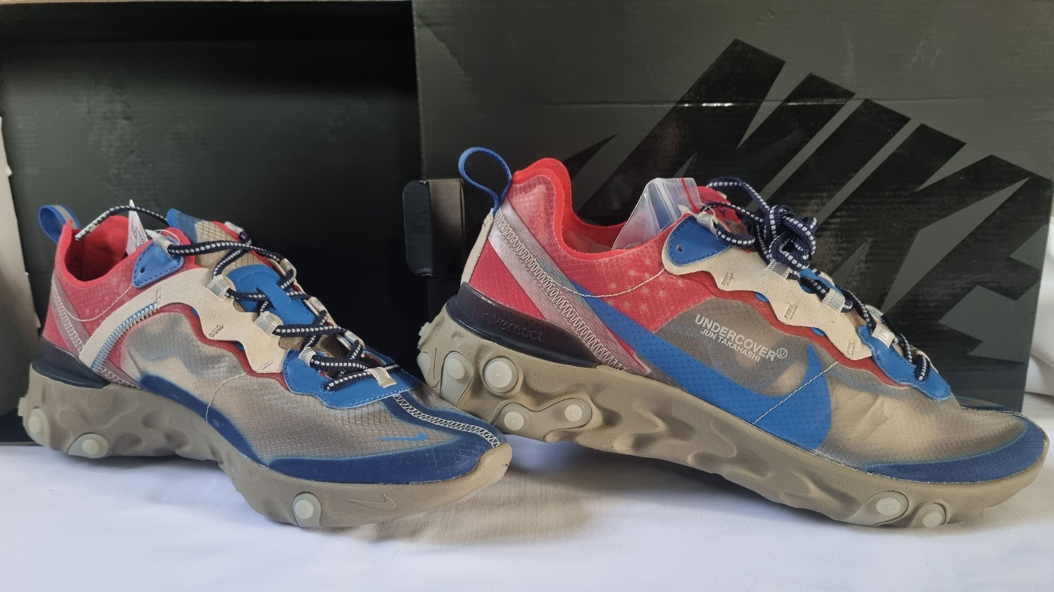 Nike × Undercover Nike React Element 87 X Undercover Light Beige Size US 10 / EU 43 - 23 Thumbnail