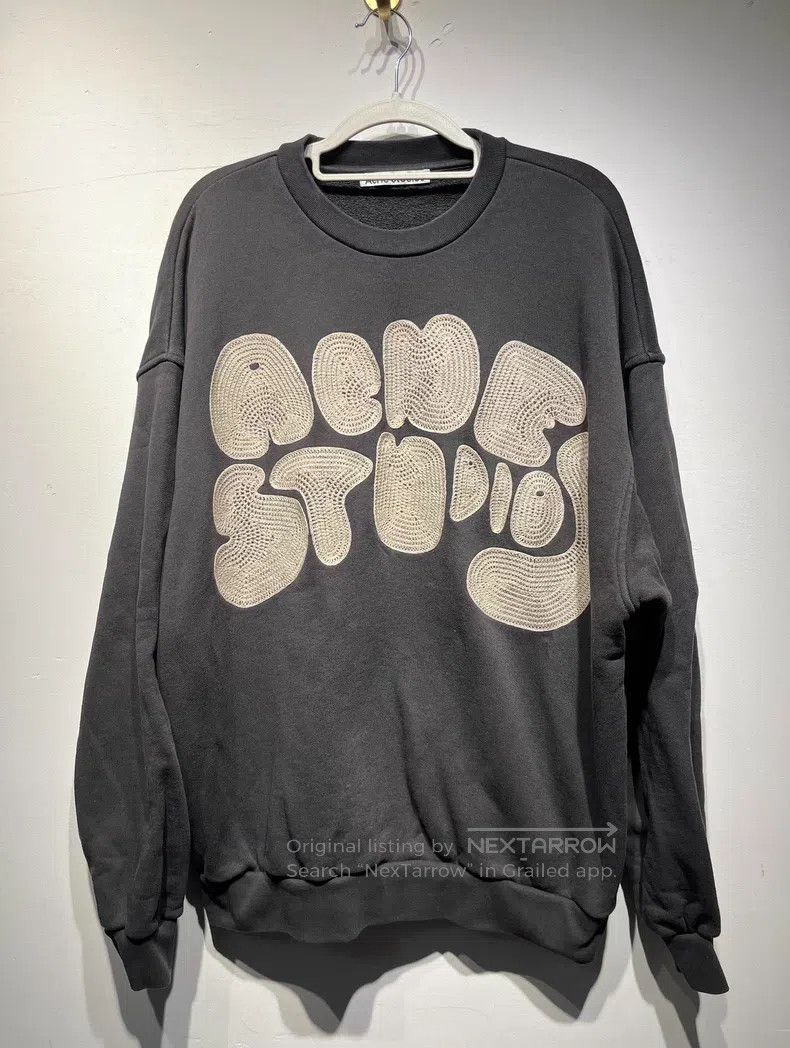 Acne Studios Acne Studios Logo letter embroidery long-sleeve hooded swe Size US XS / EU 42 / 0 - 1 Thumbnail