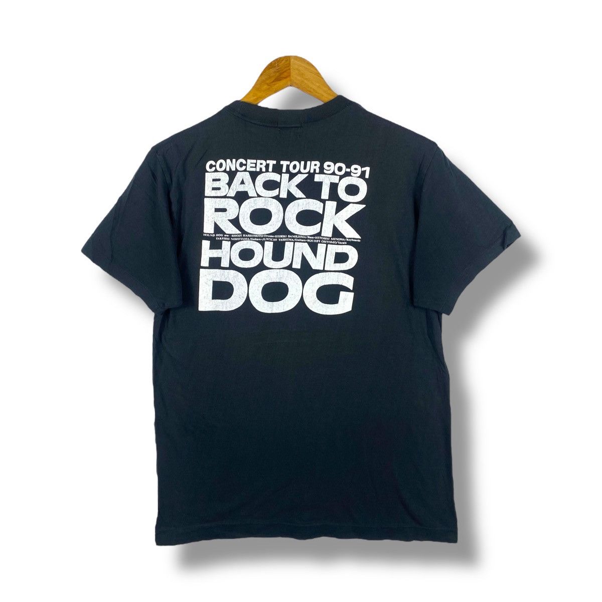 Vintage 90's HOUND DOG Back To Rock Concert Tour 90-91 Band