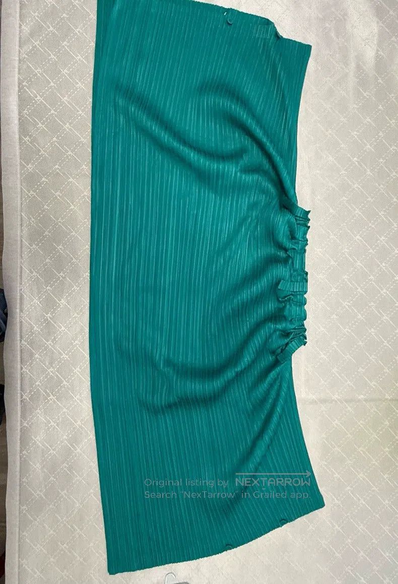 Issey Miyake Issey Miyake size:3 Horizontal Stripe Midi Skirt Size 22" - 4 Thumbnail