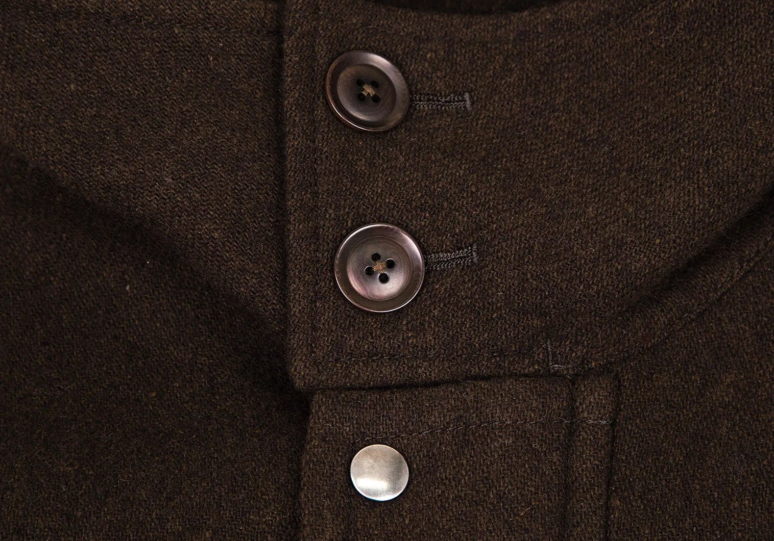 Yohji Yamamoto Blended Wool Doleman Hooded Coat in Dark Brown Size US L / EU 52-54 / 3 - 4 Thumbnail