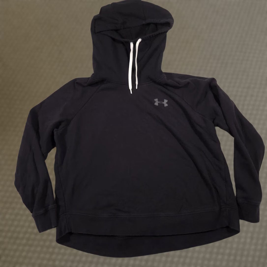 Under Armour Under Armour Hoodie Womens 2XL Black Pullover Sweatshirt Fleece Logo Athletic Hoodie Sweatshirt Size XXL / US 16-18 / IT 52-54 - 1 Thumbnail