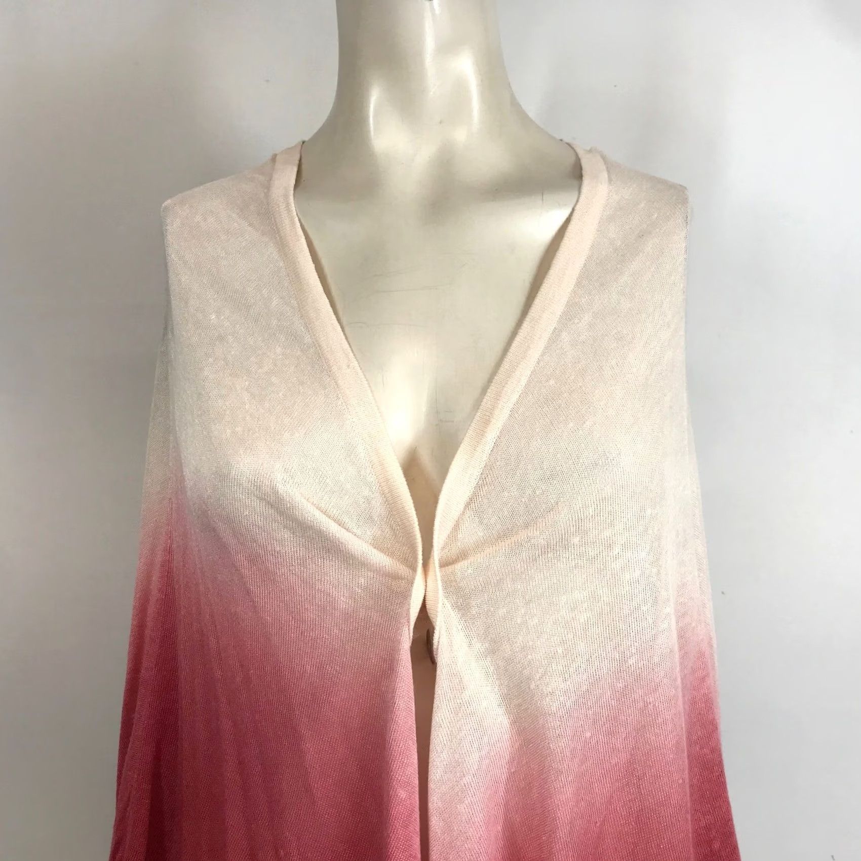 Vintage MARLA WYNNE Cardigan Wrap Shawl Kimono Style XL 1X Ombre Size XL / US 12-14 / IT 48-50 - 2 Thumbnail