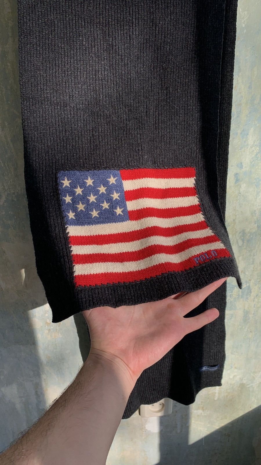 Vintage 🇺🇸 Polo Ralph Lauren USA Scarf Y2K VTG Hype Size ONE SIZE - 2 Thumbnail
