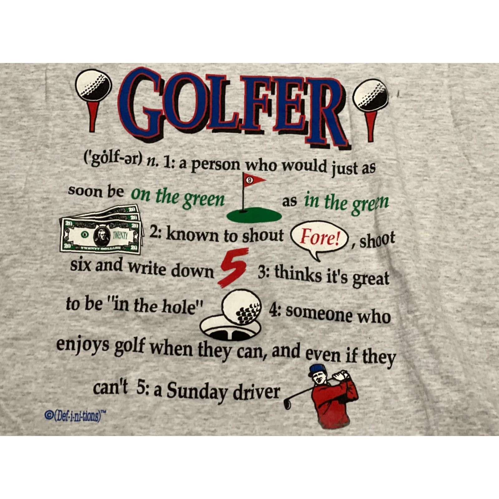 Soffe VTG Soffes Choice Shirt Men T-Shirt Short Sleeve Crew Neck Gray Size L Funny Golf Definition 90s? (if applicable) Mens Size US L / EU 52-54 / 3 - 5 Thumbnail