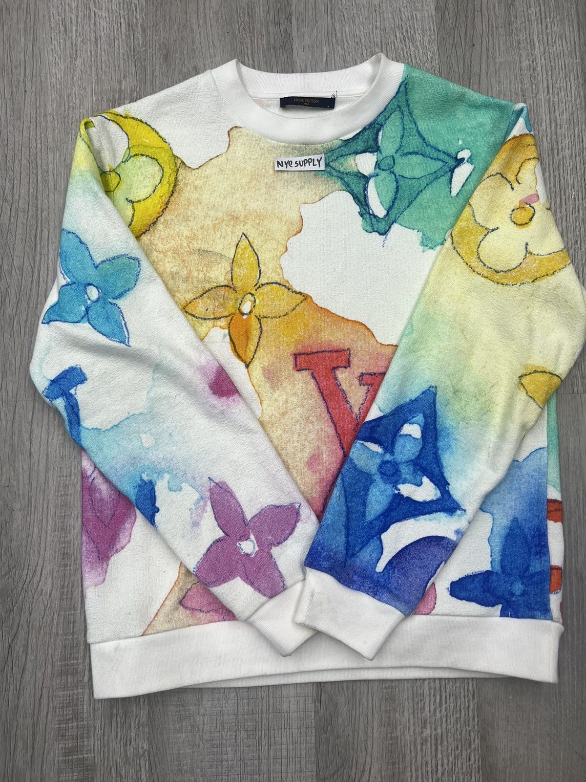 Louis Vuitton WATERCOLOUR GIANT MONOGRAM SWEATSHIRT Multiple