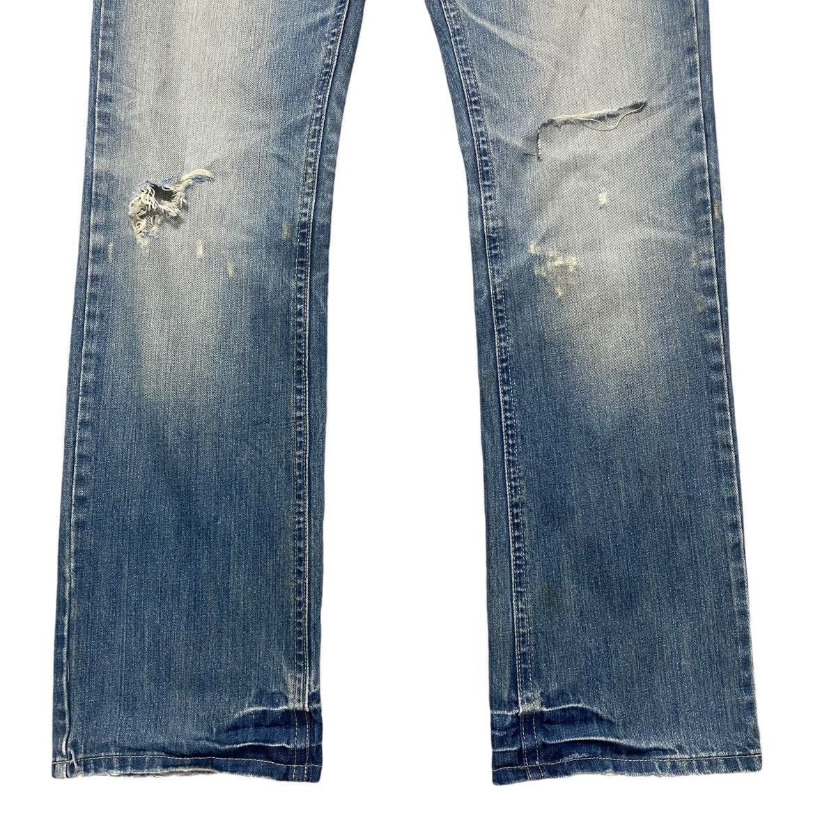 Japanese Brand CRAZY LEOPARD Denim Poker Jeans Ripped Size US 32 / EU 48 - 9 Thumbnail