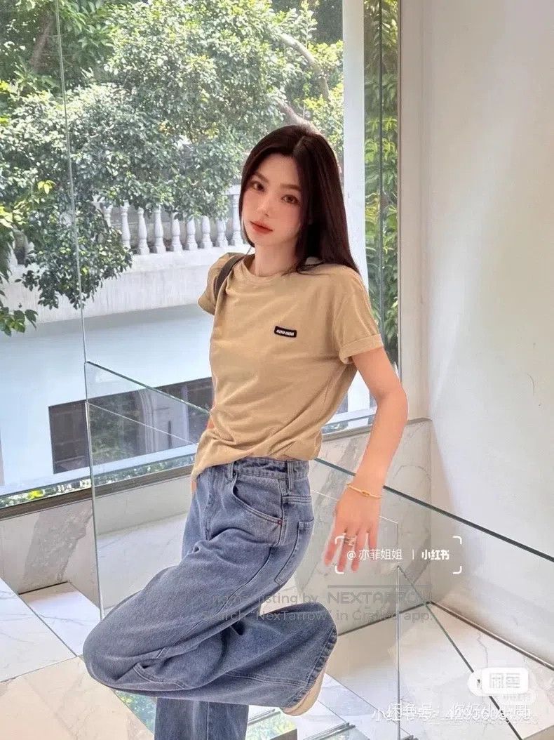 Miu Miu Miu Miu Size S Miniature letter short sleeve Size S / US 4 / IT 40 - 9 Thumbnail
