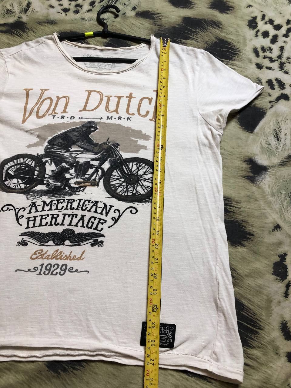 Von Dutch Von Dutch Big Heritage Motorcycle Print Crew Neck T-Shirt Size US L / EU 52-54 / 3 - 11 Thumbnail