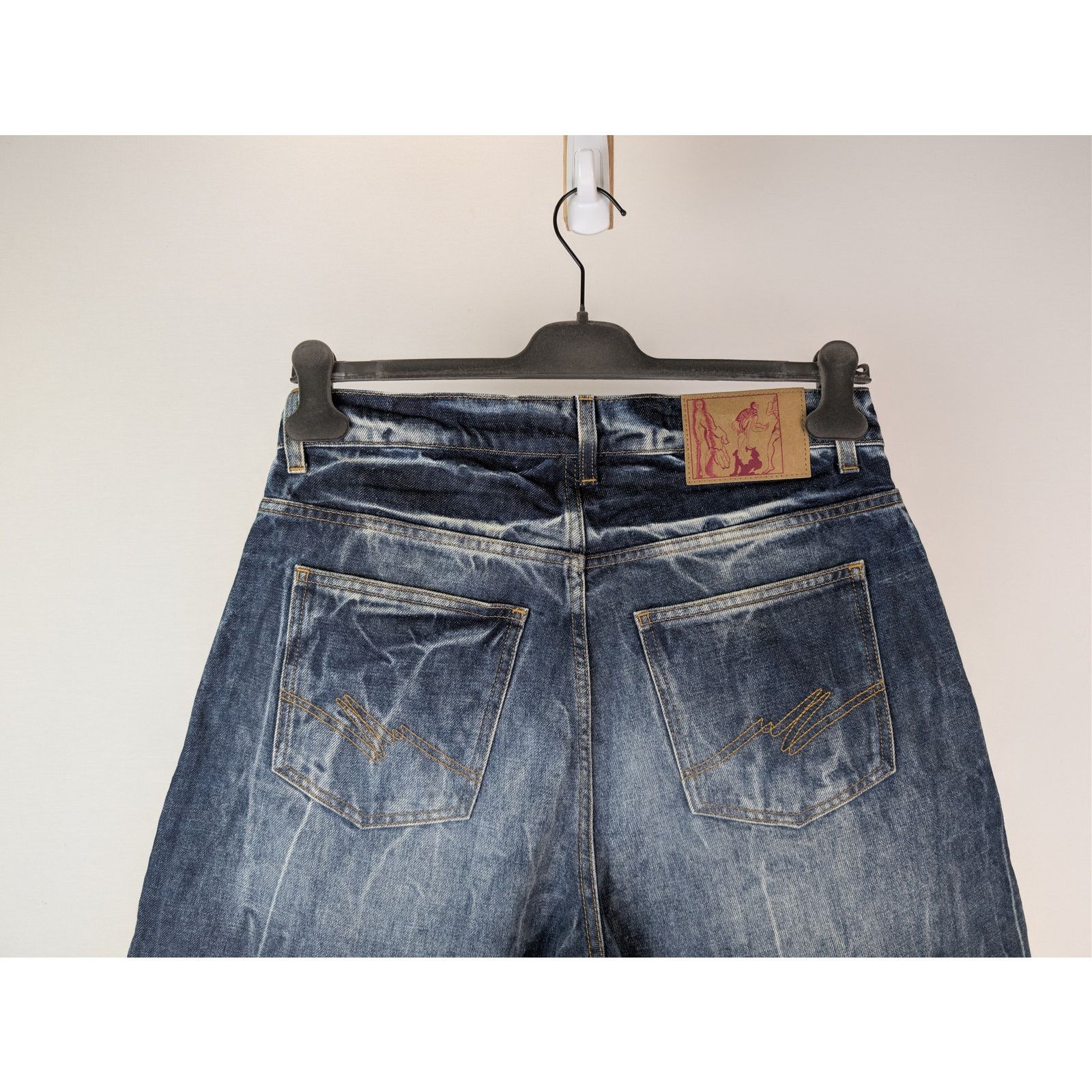 Martine Rose o1rshd1 Zip Denim Jean Short in Blue Acid Size US 32 / EU 48 - 10 Thumbnail