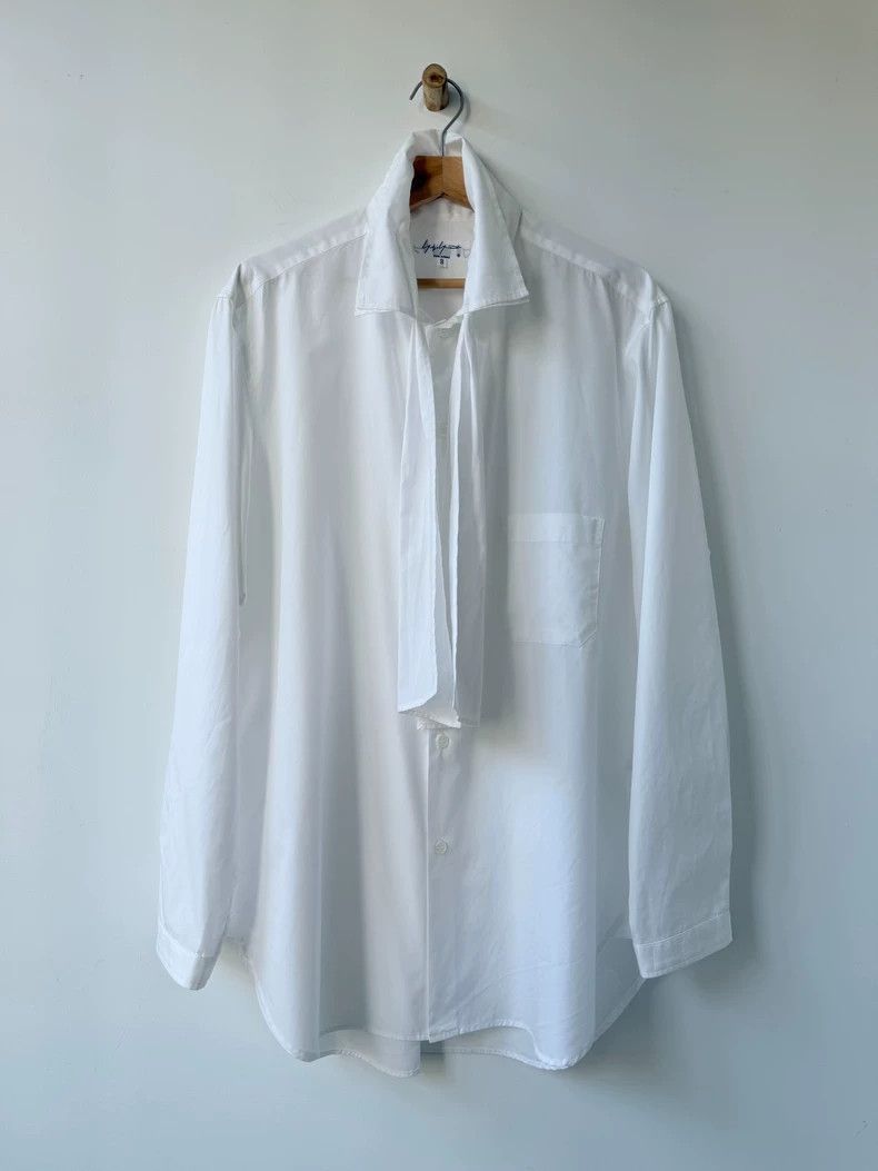 Yohji Yamamoto Yohji Yamamoto 2017 AW Mainline Show Ribbon Shirt Size US L / EU 52-54 / 3 - 7 Thumbnail