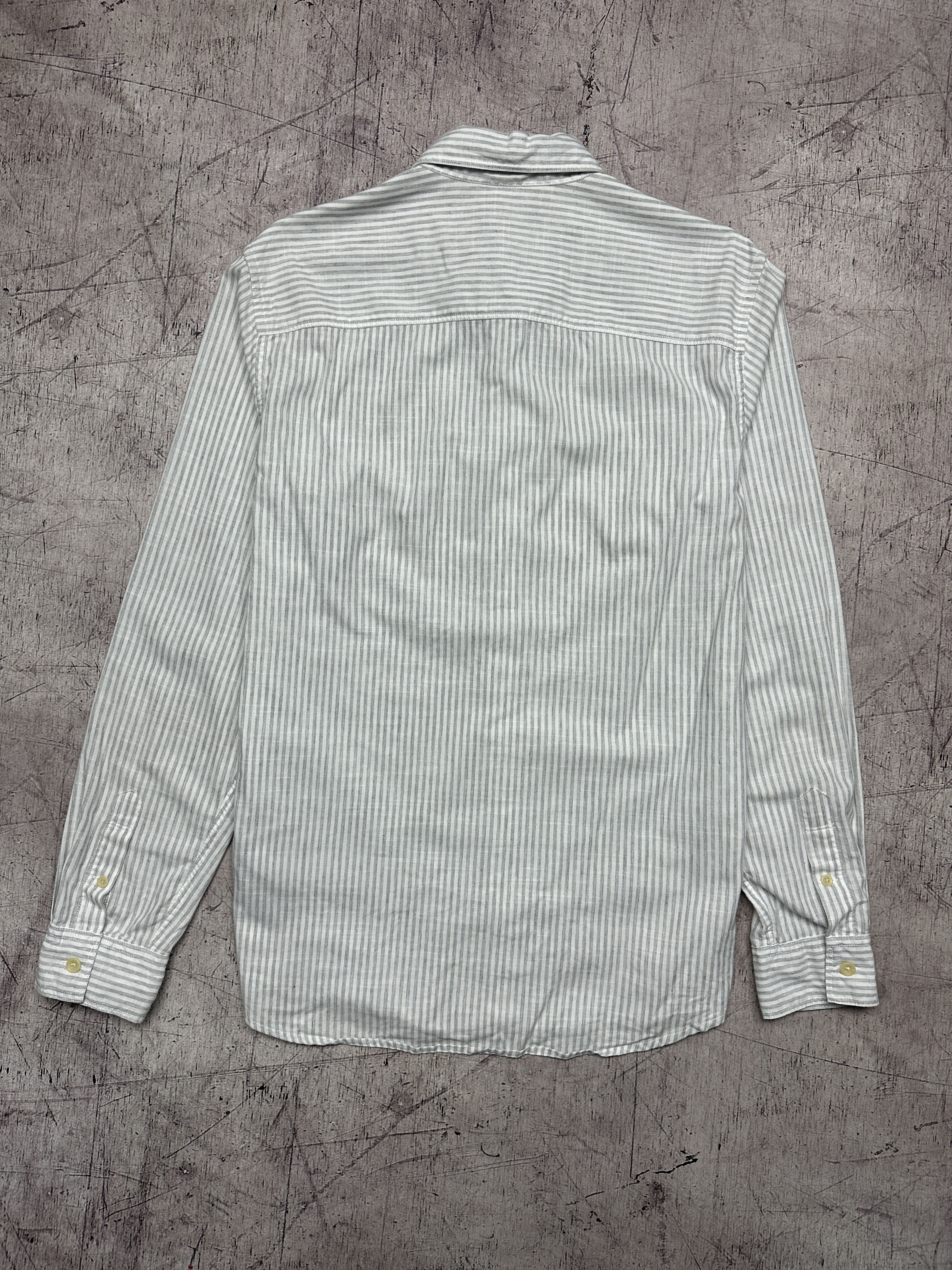 Allsaints Allsaints Dagget Mens Long Sleeve Striped Shirt Size US XS / EU 42 / 0 - 6 Thumbnail