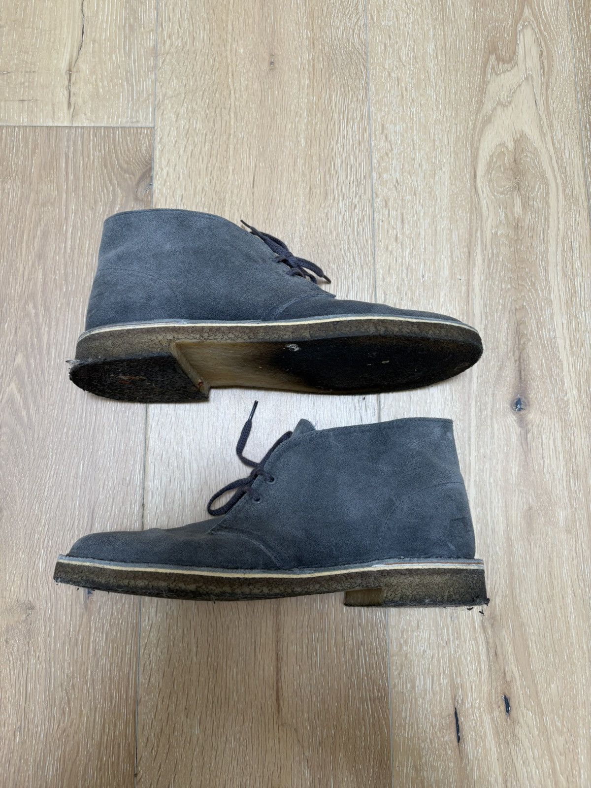 Men's Shoes Clarks Originals Desert Boots Grey Size 9