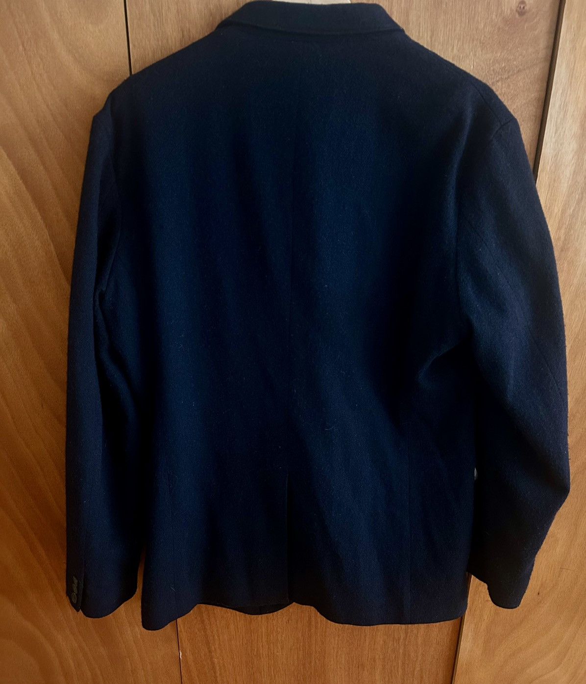 Muji MUJI Tweed Tailored Jacket – Navy Minimal Blazer – Size M Size 40R - 5 Thumbnail