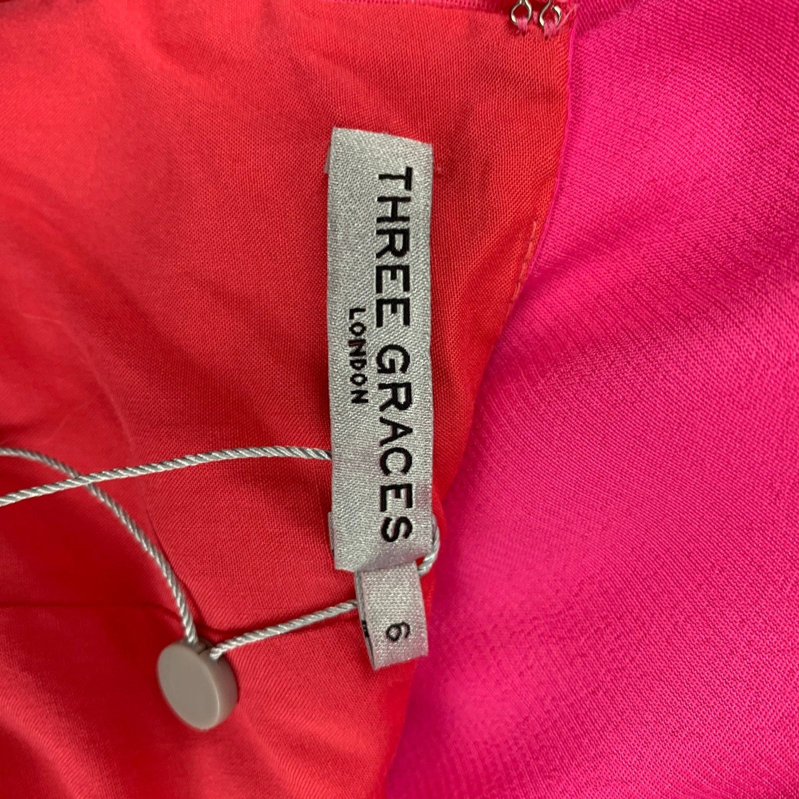 Other THREE GRACES Size S Pink Viscose Halter Shift Dress Size S / US 4 / IT 40 - 6 Thumbnail