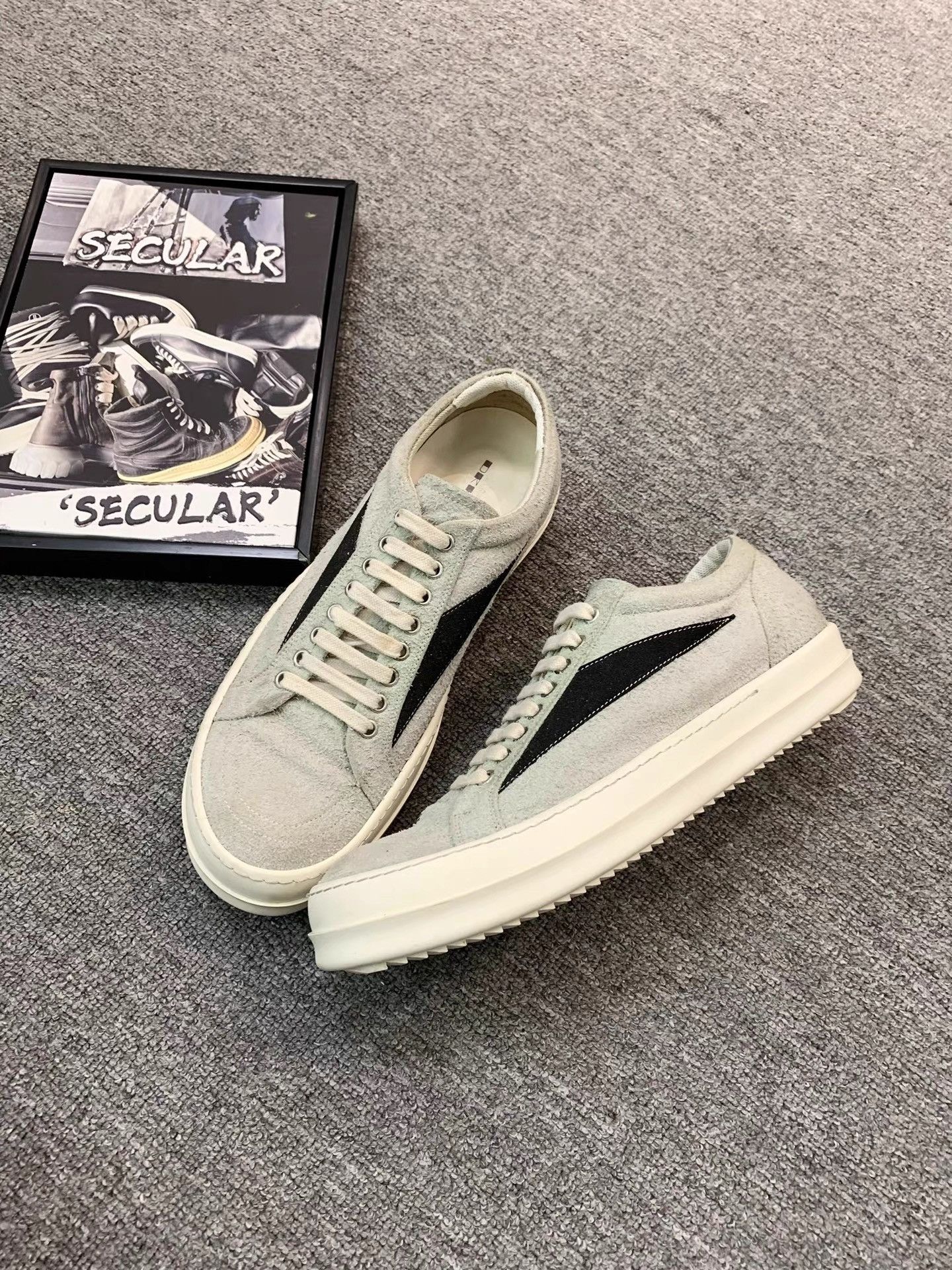 Rick Owens Rick Owens Drkshdw 23FW Suede "Vans" Sneakers K34 Size US 10 / EU 43 - 2 Thumbnail