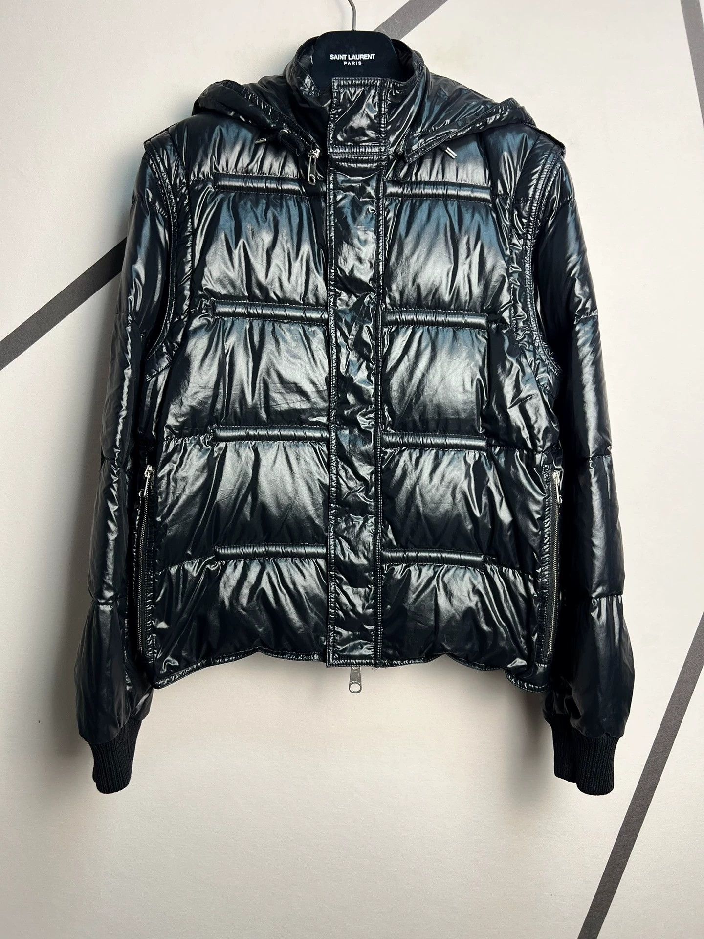 Dior black hooded goose down jacket Size US M / EU 48-50 / 2 - 1 Thumbnail
