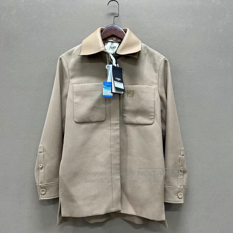 Fendi Fendi Wool jacket coat Size XXS / US 00 / IT 34 - 1 Thumbnail