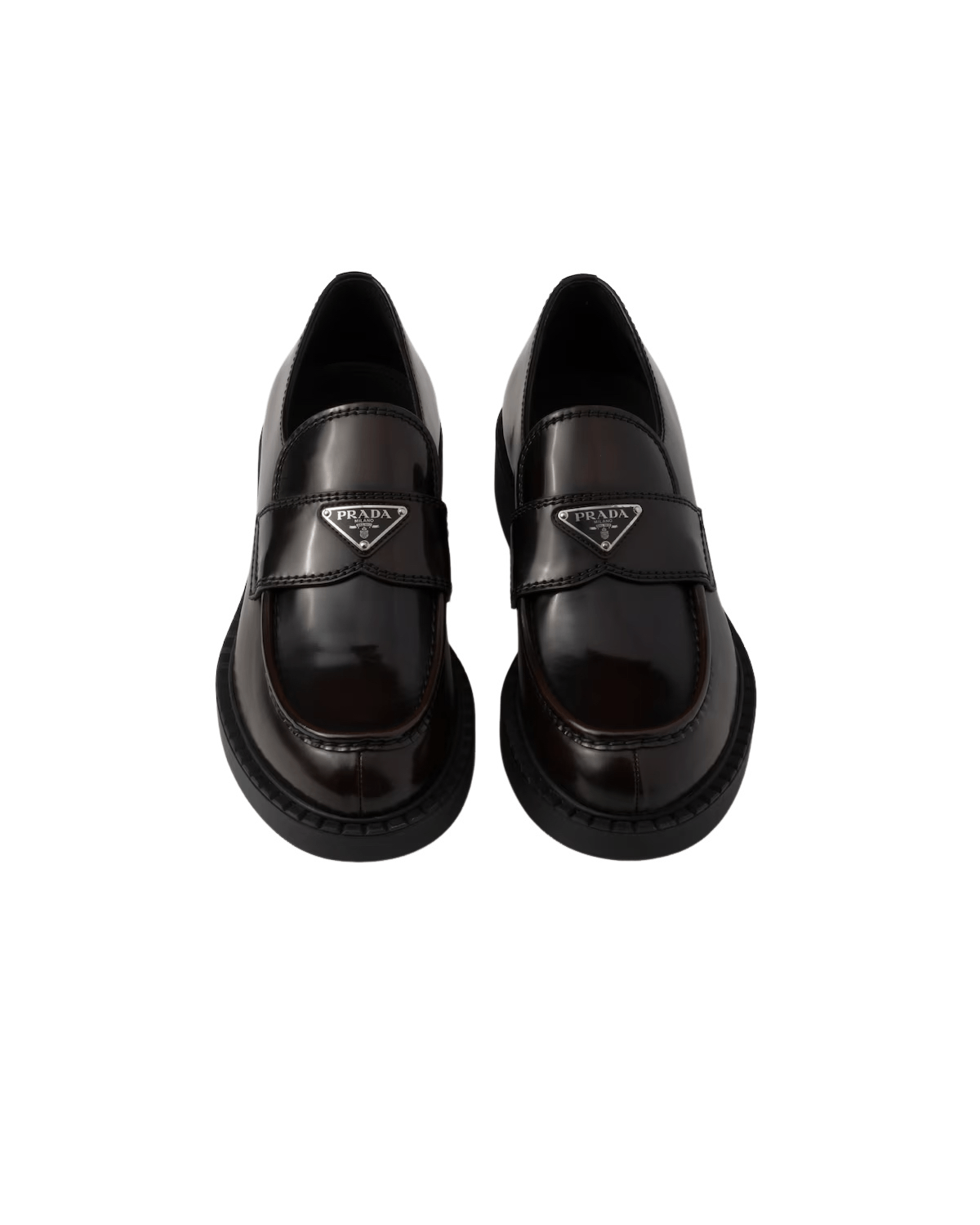 Prada PRADA Sienna Brown Leather Loafers New & Authentic Size US 11 / EU 44 - 5 Thumbnail