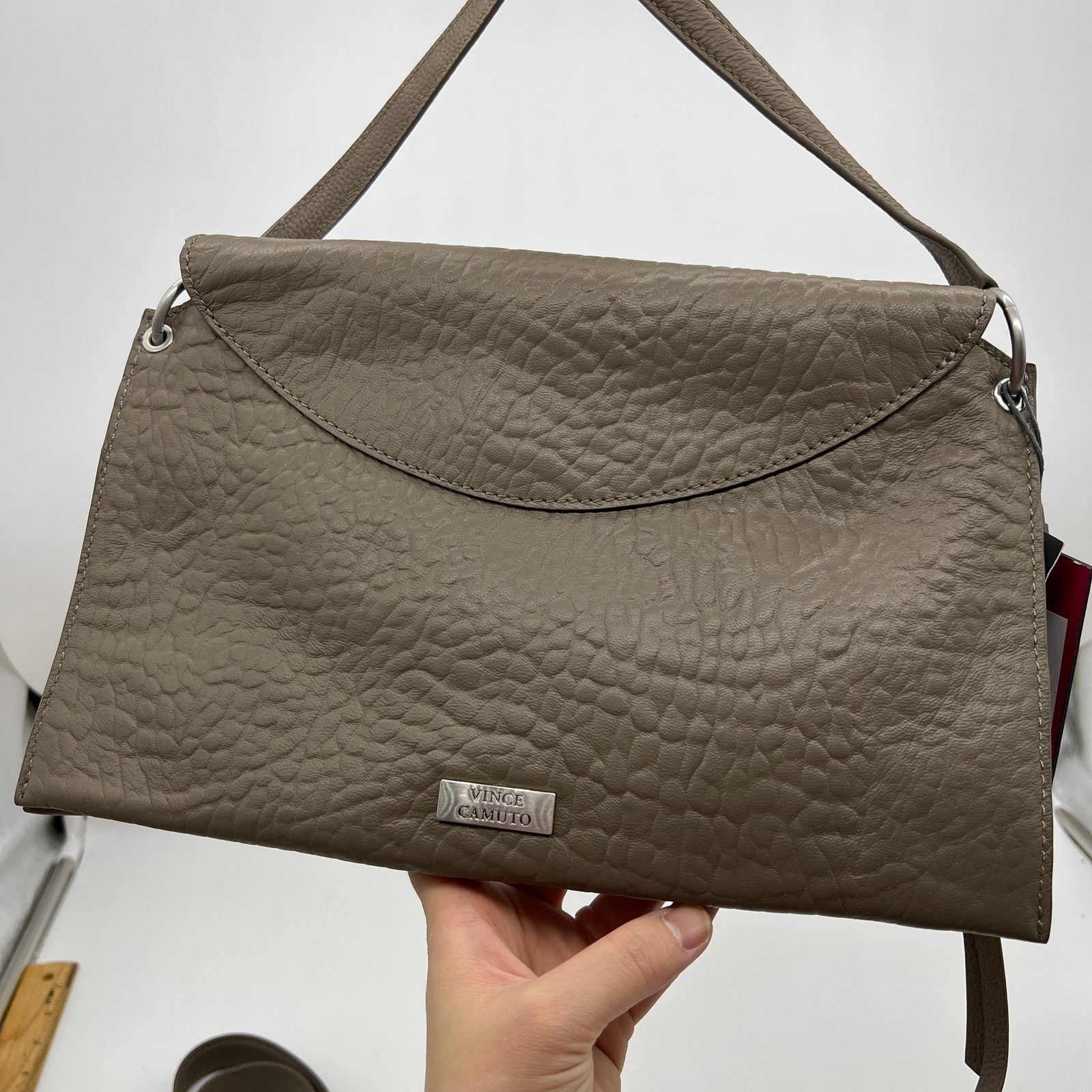 Other Vince Camuto Bubble Lamb Leather Wayhn Crossbody Bags Morel Size ONE SIZE - 3 Thumbnail
