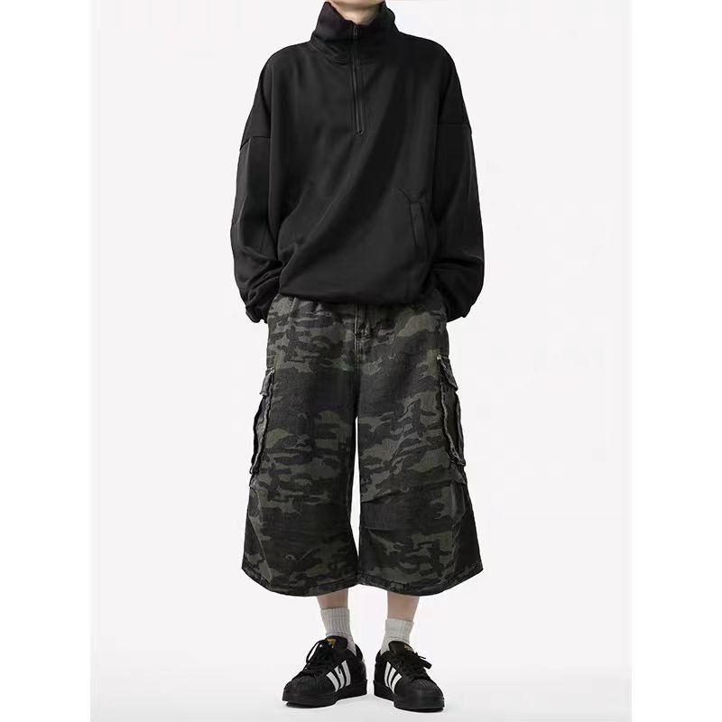 Japanese Brand × Vintage Vintage washed baggy camouflage work shorts Size US 32 / EU 48 - 6 Thumbnail