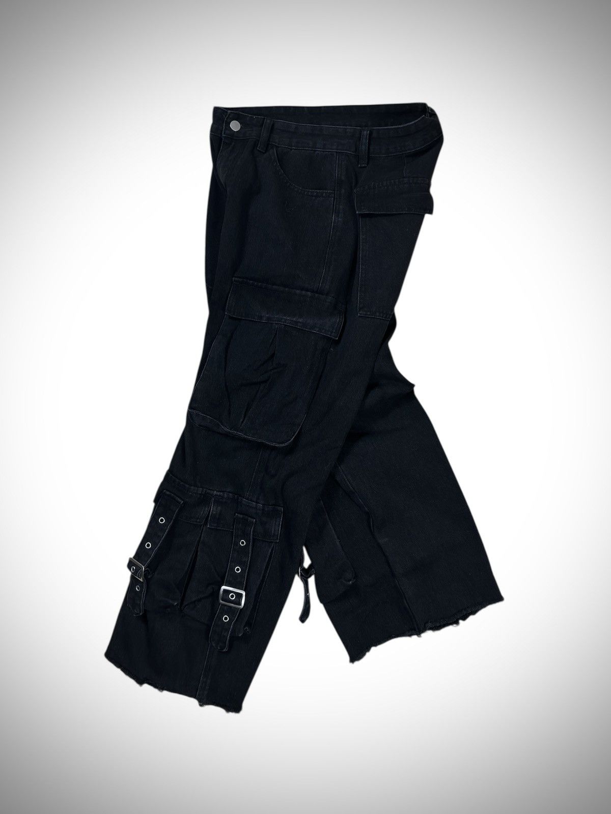 Japanese Brand ROMWE - Japanese Archives Grunge Punk Pocket Cargo Jeans Size US 29 - 3 Thumbnail