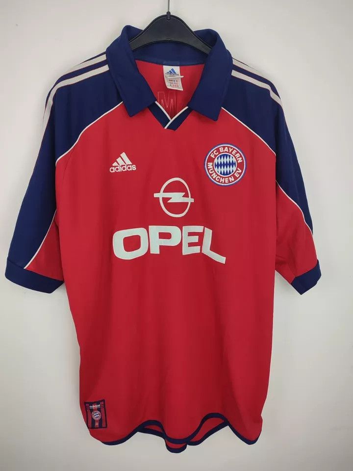 Adidas Bayern Munich Munchen 1999/00 Home Kit Soccer Jersey Size US XL / EU 56 / 4 - 8 Thumbnail