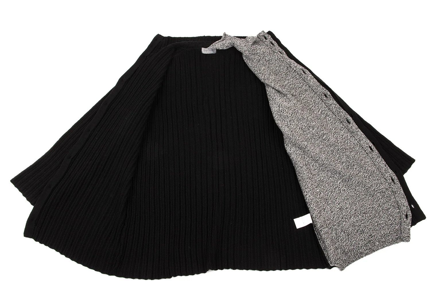 Yohji Yamamoto Yohji Yamamoto Half Layered Wool Knit Jacket Size US M / EU 48-50 / 2 - 11 Thumbnail
