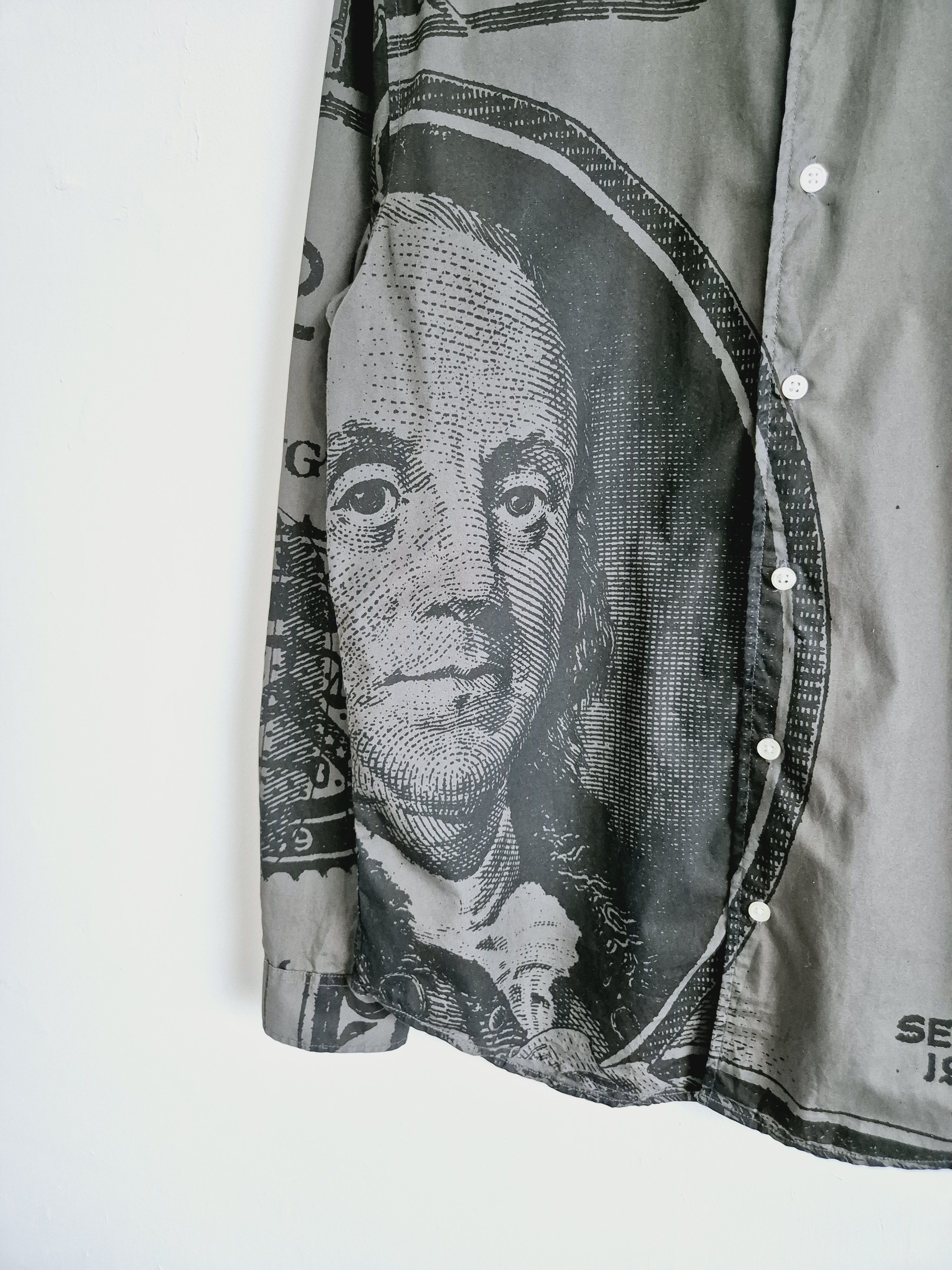 Supreme Supreme Benjamin Franklin Money Long Sleeve Shirt Size US M / EU 48-50 / 2 - 4 Thumbnail