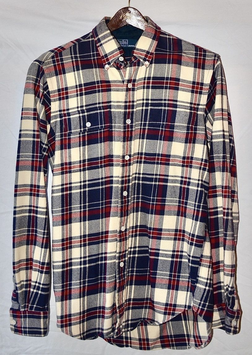 Polo Ralph Lauren Polo Ralph Lauren Plaid Flannel Shirt Small Red Blue Size US S / EU 44-46 / 1 - 1 Thumbnail