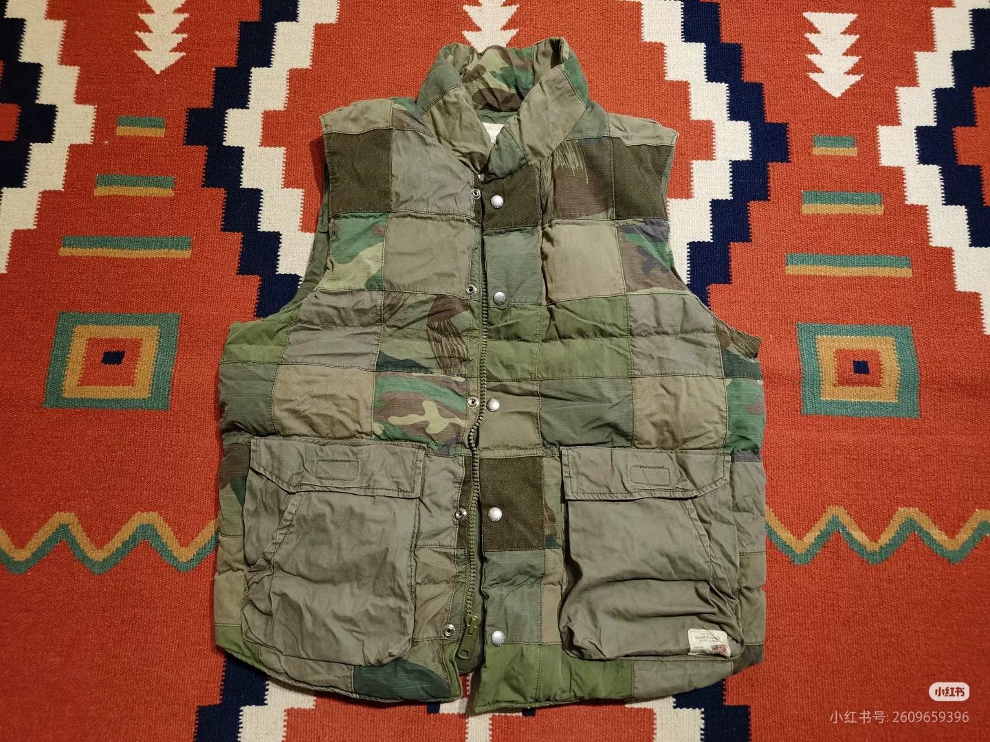 RRL Ralph Lauren RRL Vintage Quilted Camouflage Vest Size US M / EU 48-50 / 2 - 1 Thumbnail