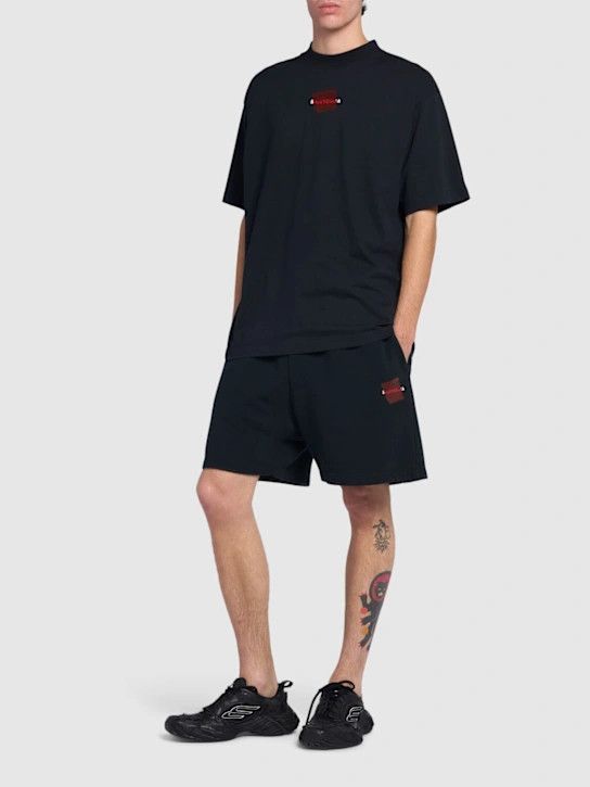 Balenciaga o1lsvrm0425 Sweat Shorts in Black Size US 28 / EU 44 - 2 Thumbnail