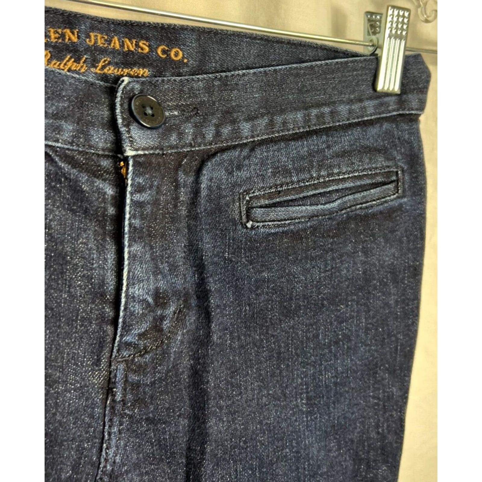 Ralph Lauren Ralph Lauren Jeans Co Women Size 2P Petites Blue Mid Rise Dark Denim Slit pocket Size 26" / US 2 / IT 38 - 2 Thumbnail