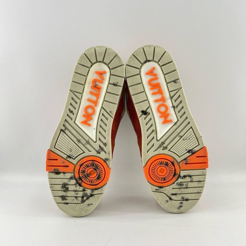 Louis Vuitton Louis Vuitton Orange Low-Top Sneakers for Men and Women -25 Size US 8 / EU 41 - 4 Thumbnail