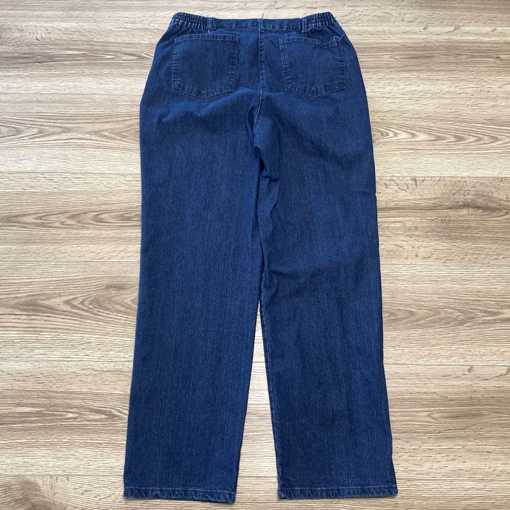 Vintage Ruby Rd Jeans Women Straight High Rise Elastic Waist Denim Blue Size 10 Adults Womens Size 32" / US 10 / IT 46 - 8 Thumbnail