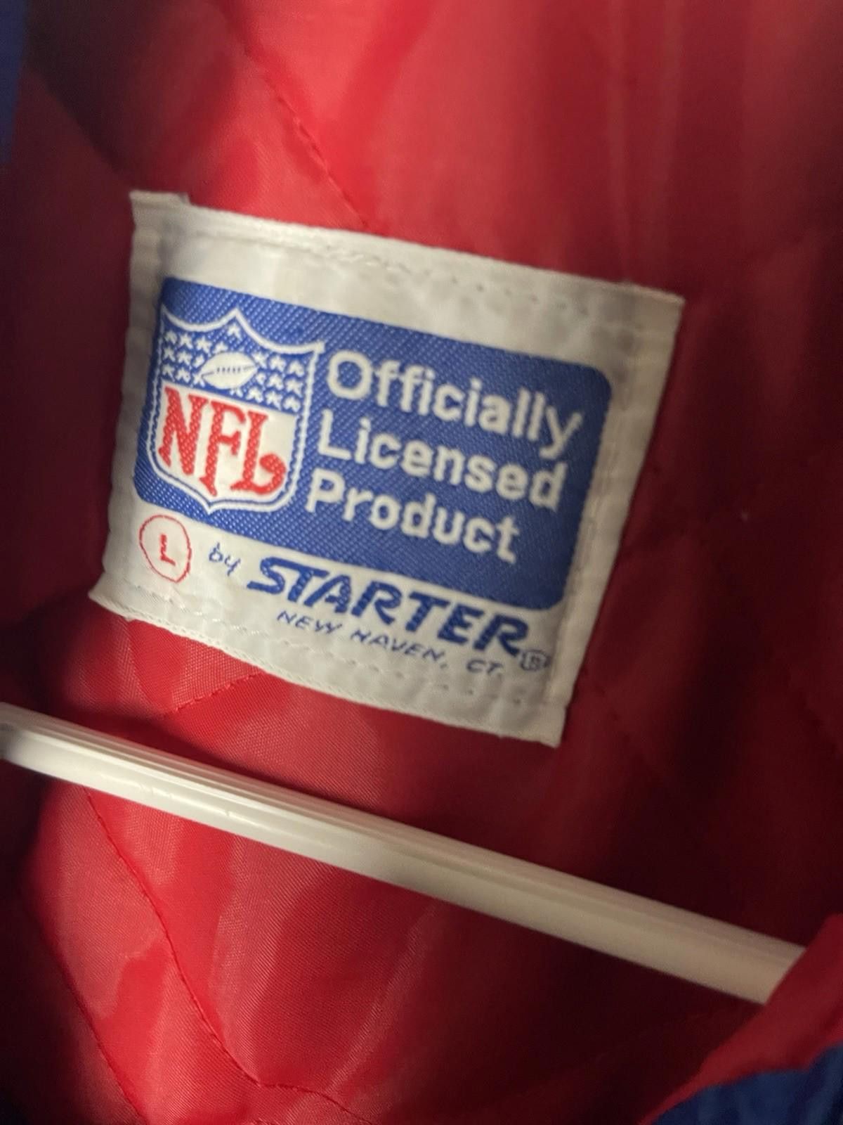 Starter Vintage NY Giants NFL Starter/Bomber Jacket L Size ONE SIZE - 5 Thumbnail