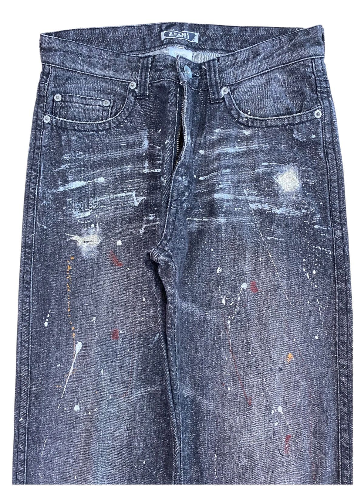 Japanese Brand Japanese Brand Splatter Paint Style Loose Jeans Size US 28 / EU 44 - 2 Thumbnail