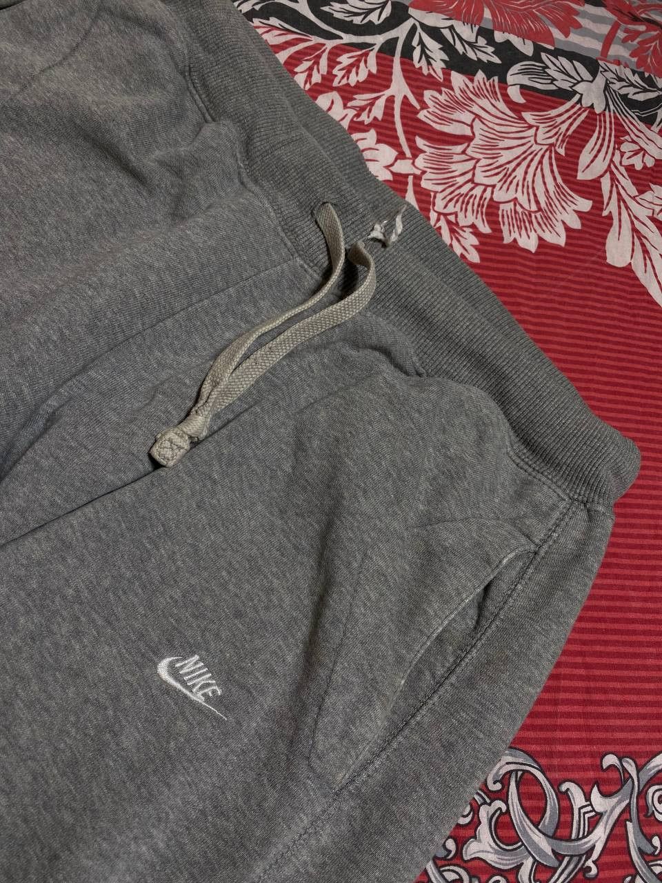 Nike × Vintage Nike gray sweatpants baggy fit wide leg streetwear hype Size US 32 / EU 48 - 5 Thumbnail