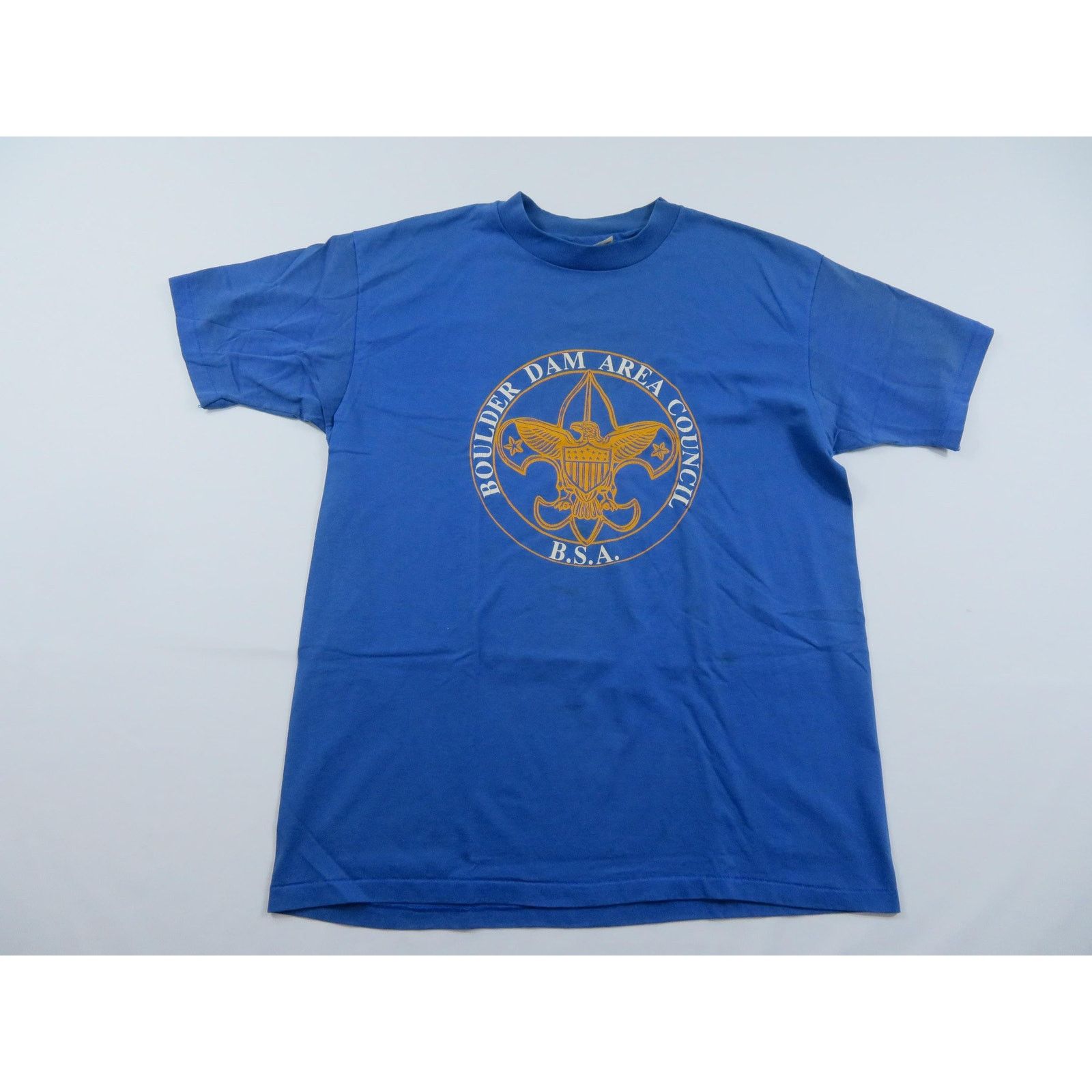 Hanes BSA Boulder Dam Council Boyscouts Blue Shirt Sz L-XL? 1980s Size US L / EU 52-54 / 3 - 1 Thumbnail